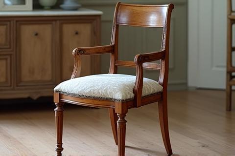 Beautifully restored antique wooden chair